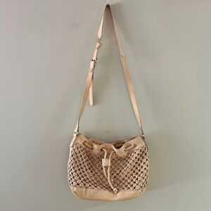 Marta Ponti Leather Woven Purse, EUC